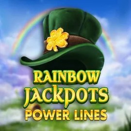 Rainbow Jackpots Power Lines online game logo by Red Tiger Gaming on nordspin.eu.com