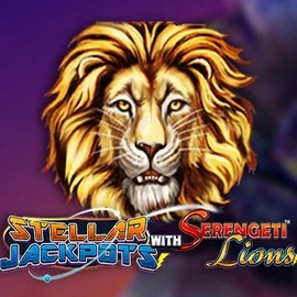 Stellar Jackpots with Serengeti Lions slot logo by Lightning Box Game at Nordspin CasinoStellar Jackpots with Serengeti Lions